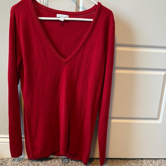 New York & Company Sweaters - New York & Company Crimson Knit Top